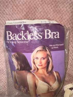 Backless Bra in Beige - Convertible 3-Way Support